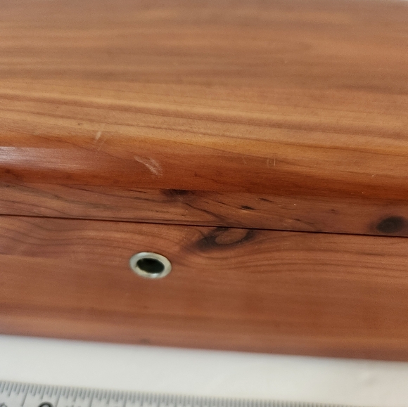 Vintage Lane Cedar Chest Keepsake Jewelry Box - Picture 2 of 10